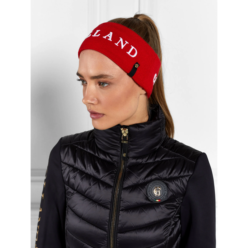 Holland Cooper Logo Headband - Heritage Red-1